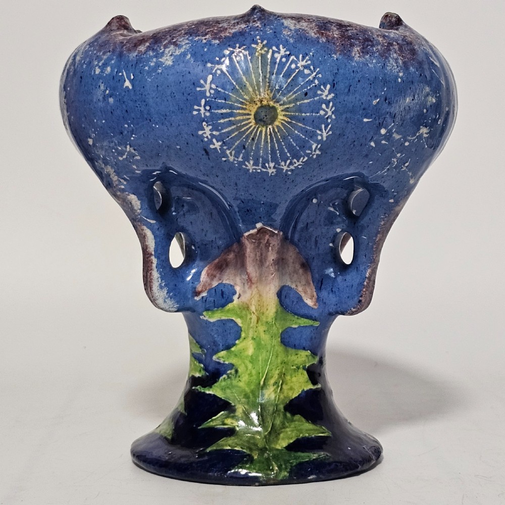 Paul Dachsel For Amphora - An Art Nouveau Pottery Pedestal Vase c1905 View II