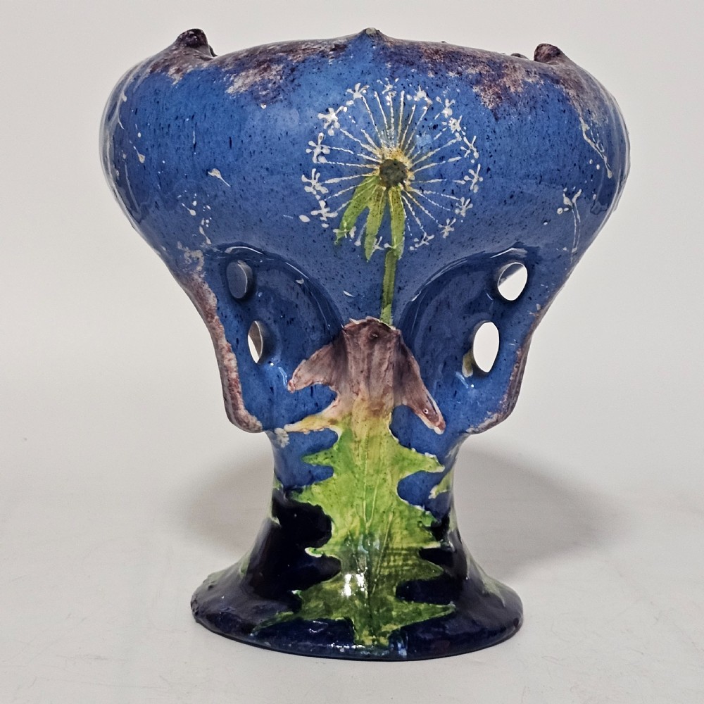 Paul Dachsel For Amphora - An Art Nouveau Pottery Pedestal Vase c1905 View V