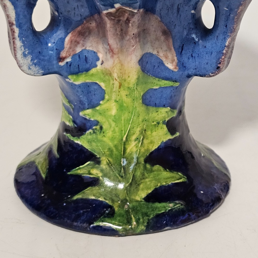 Paul Dachsel For Amphora - An Art Nouveau Pottery Pedestal Vase c1905 View X