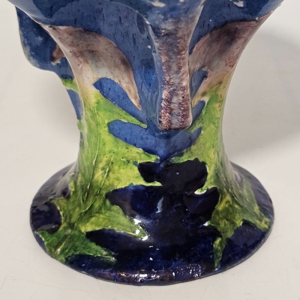 Paul Dachsel For Amphora - An Art Nouveau Pottery Pedestal Vase c1905 View XIV