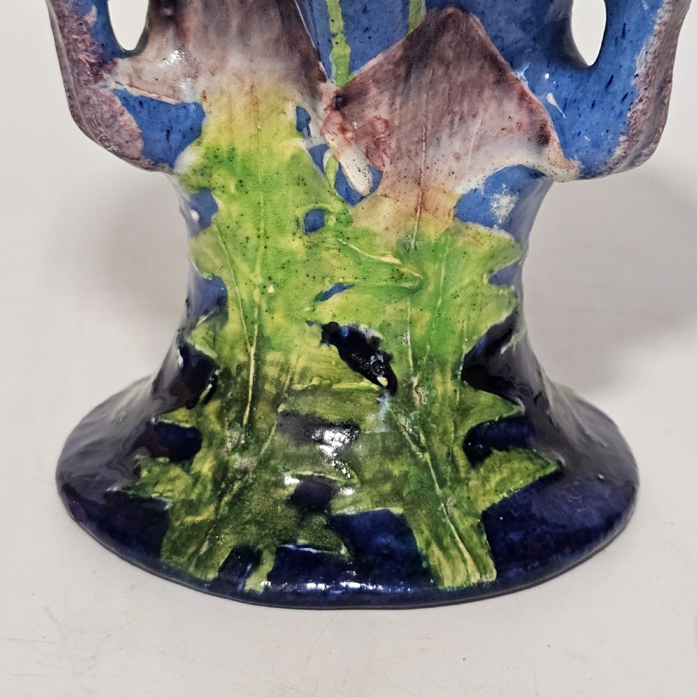 Paul Dachsel For Amphora - An Art Nouveau Pottery Pedestal Vase c1905 View XVI