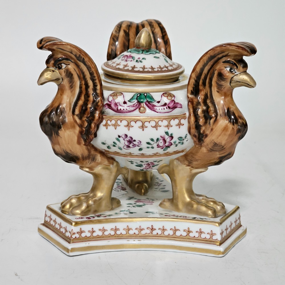 Highly Attractive Samson Late 19thc Inkwell View V