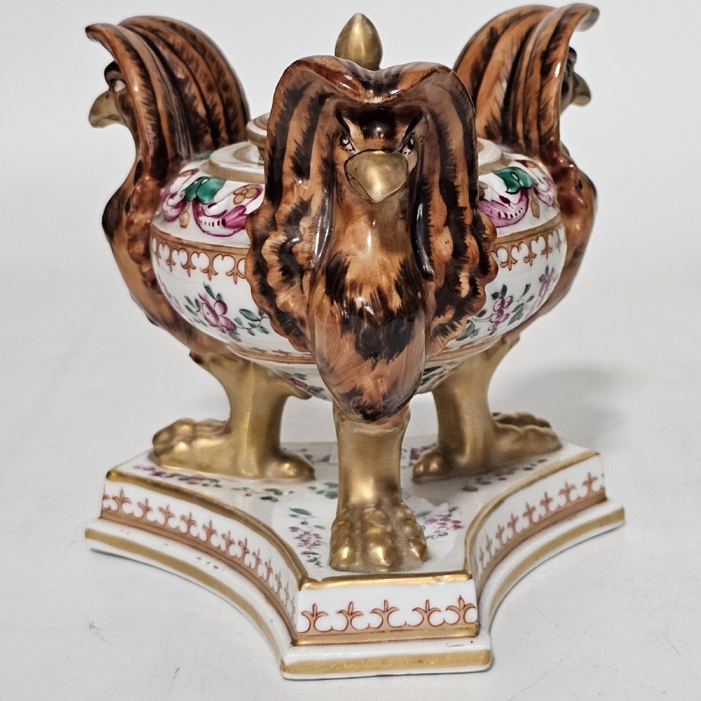 Highly Attractive Samson Late 19thc Inkwell View VI