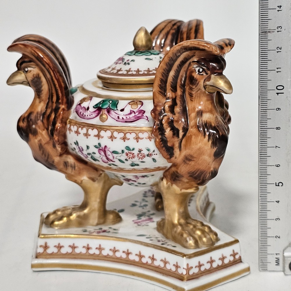 Highly Attractive Samson Late 19thc Inkwell View X