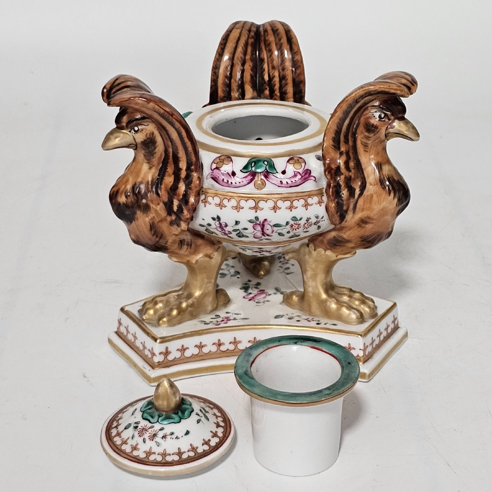 Highly Attractive Samson Late 19thc Inkwell View XI