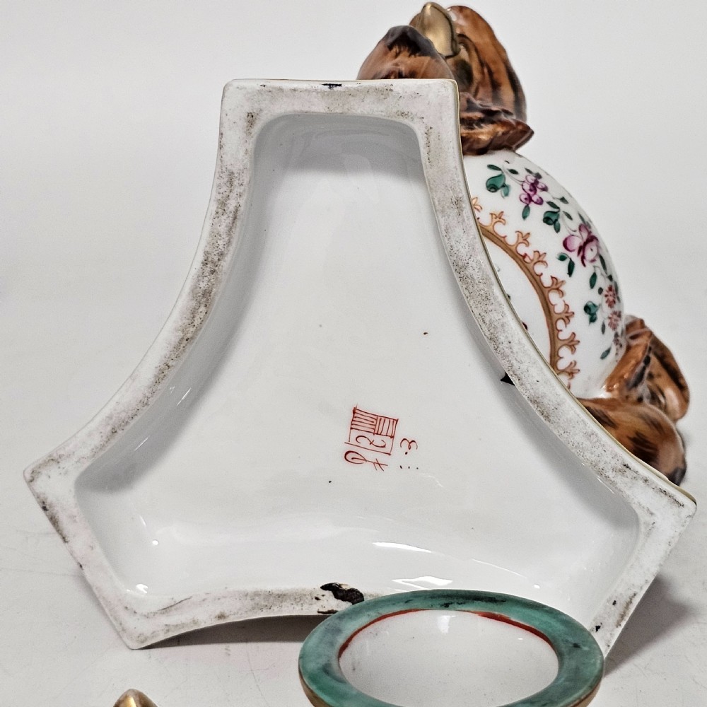 Highly Attractive Samson Late 19thc Inkwell View XII