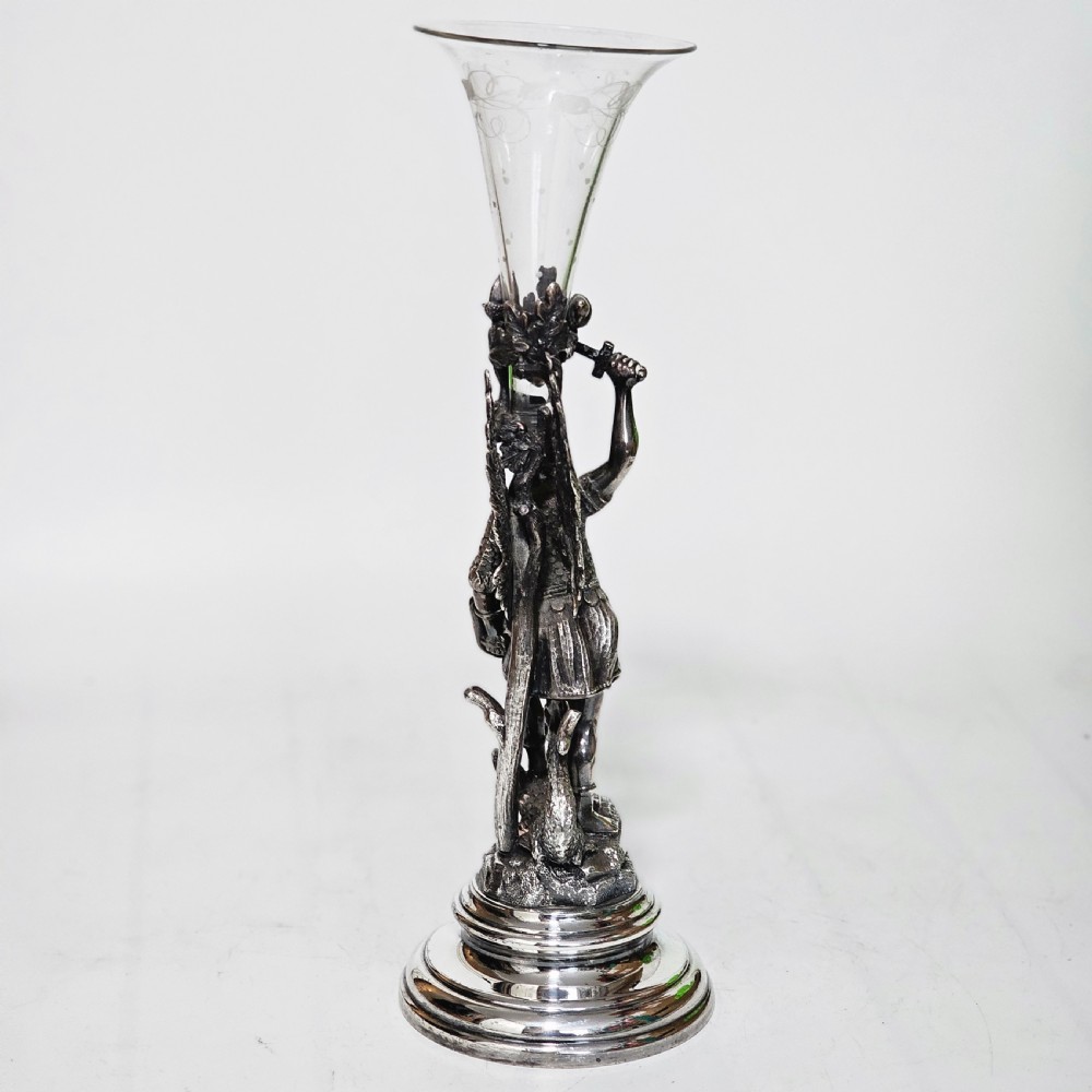 19thc St George Slaying the Dragon SP & Glass Epergne - James Deakin View II