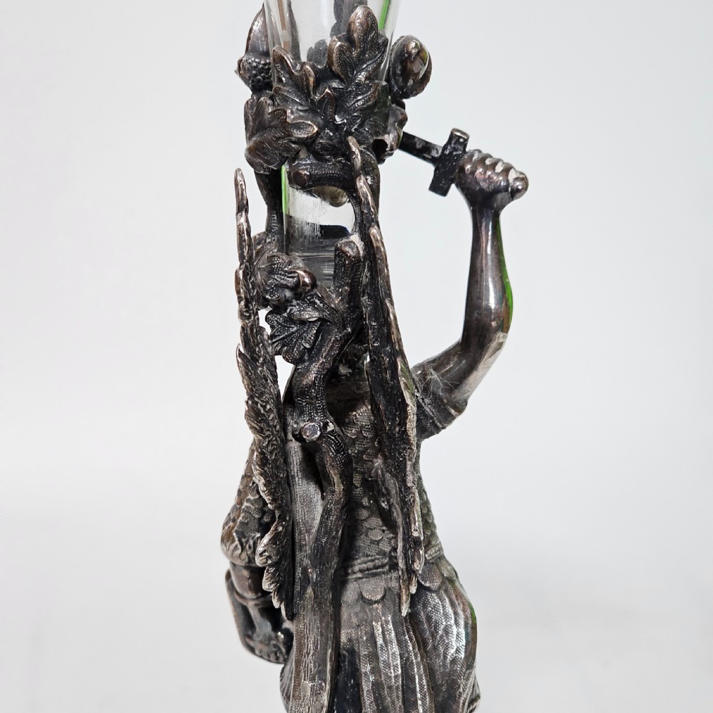 19thc St George Slaying the Dragon SP & Glass Epergne - James Deakin View VI