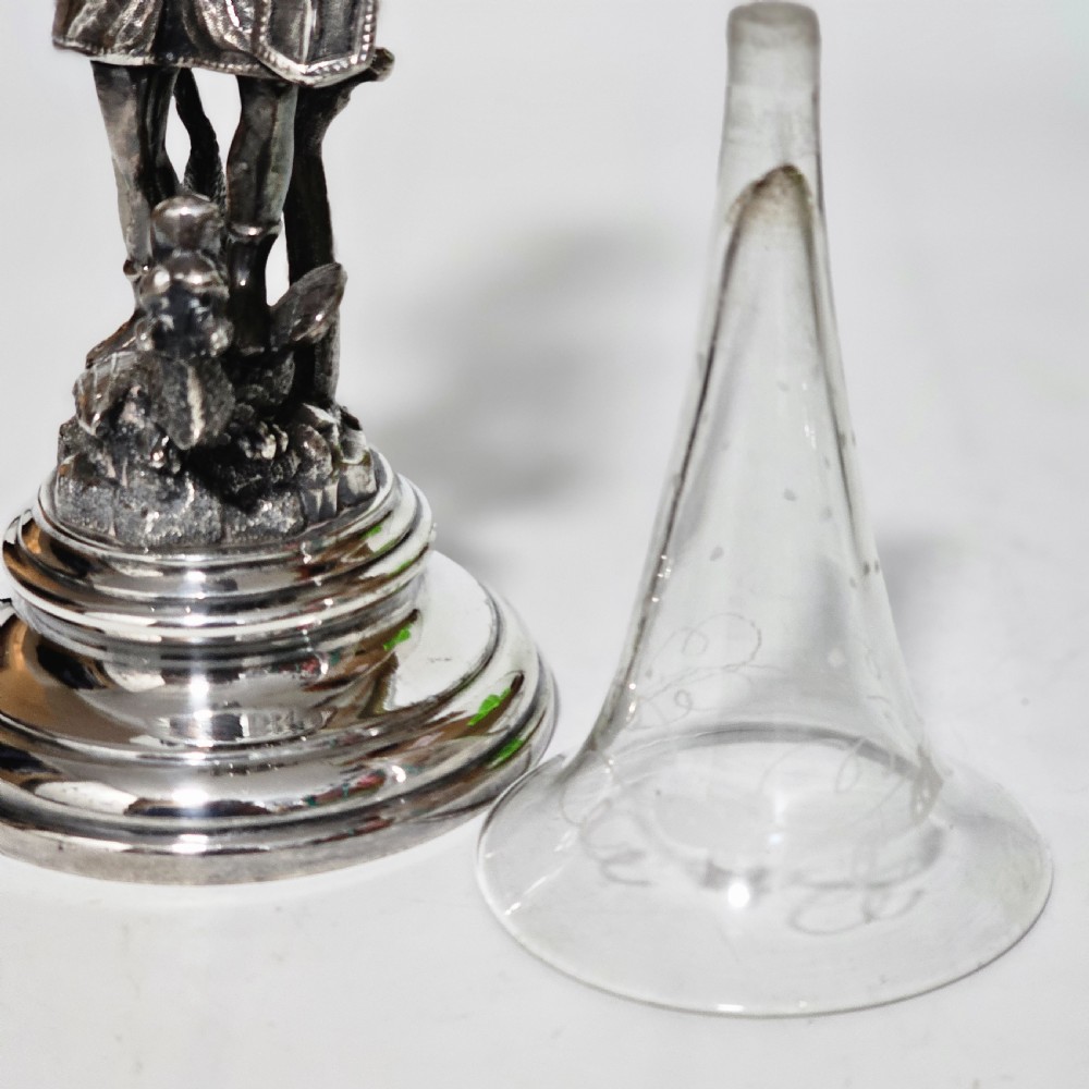 19thc St George Slaying the Dragon SP & Glass Epergne - James Deakin View XIV