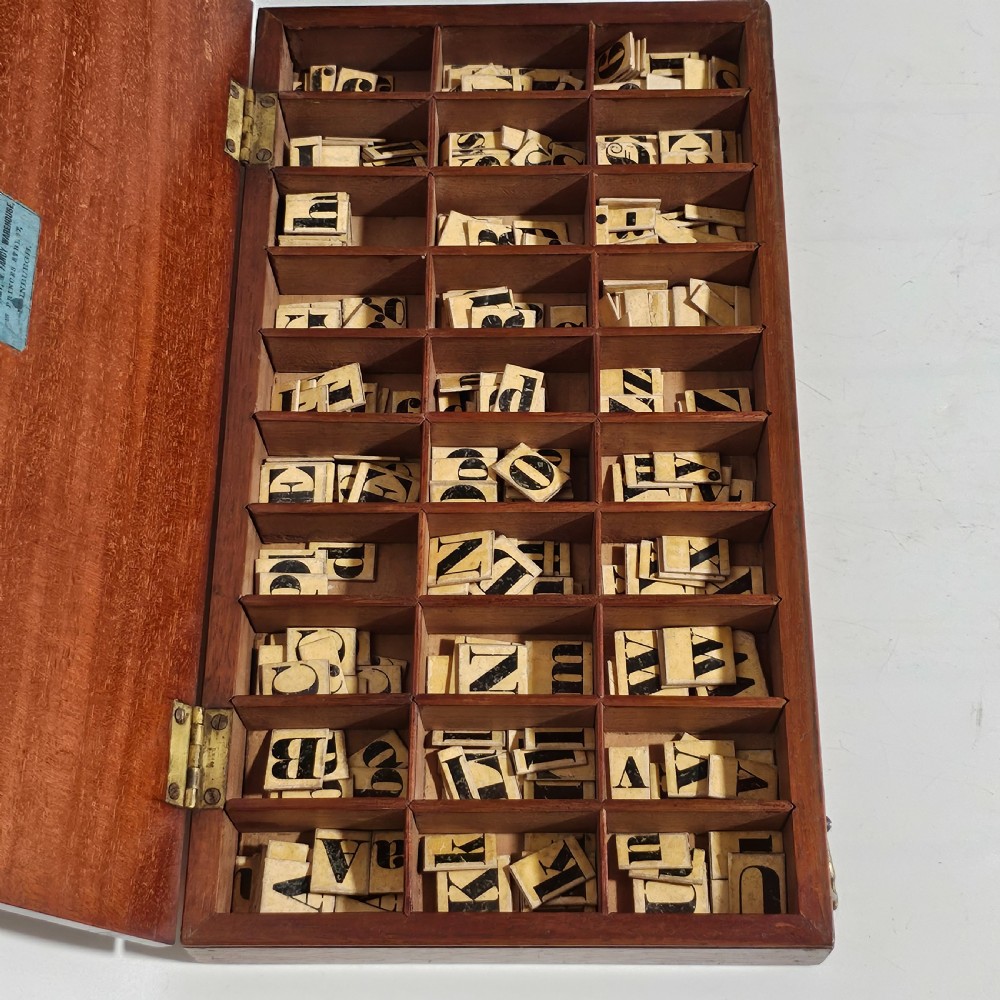 Fabulous Rare Antique children’s spelling Set c1880 View II