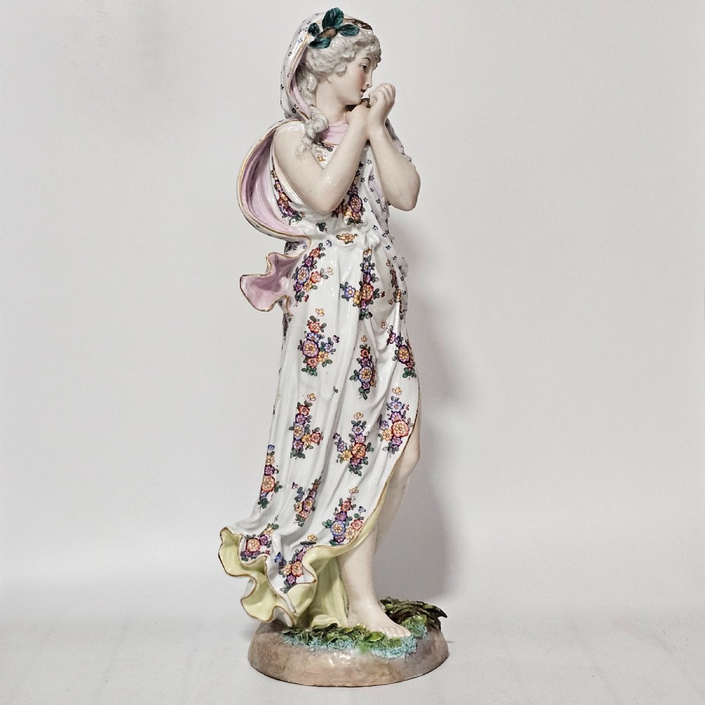 Stunning Large 19thc Porcelain Figure, Blue Crossed SWords Mark 47cm in height View III