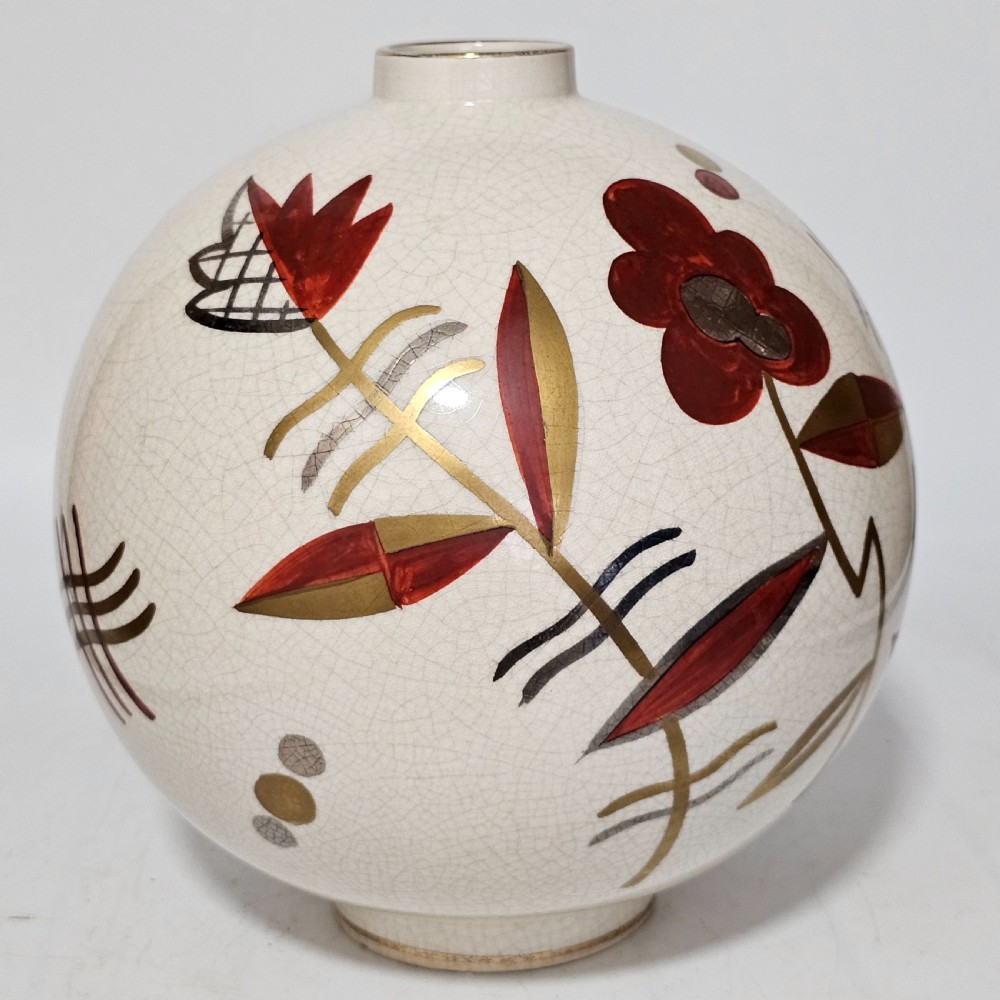 French Art Deco Vase by Sainte Radegonde, circa 1925 View III