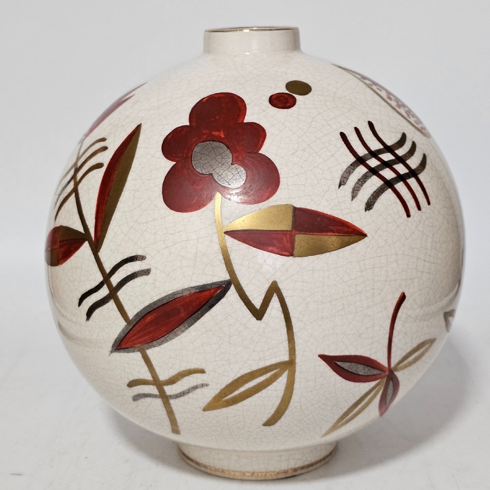 French Art Deco Vase by Sainte Radegonde, circa 1925 View V