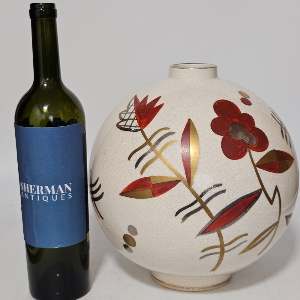 French Art Deco Vase by Sainte Radegonde, circa 1925 View XII