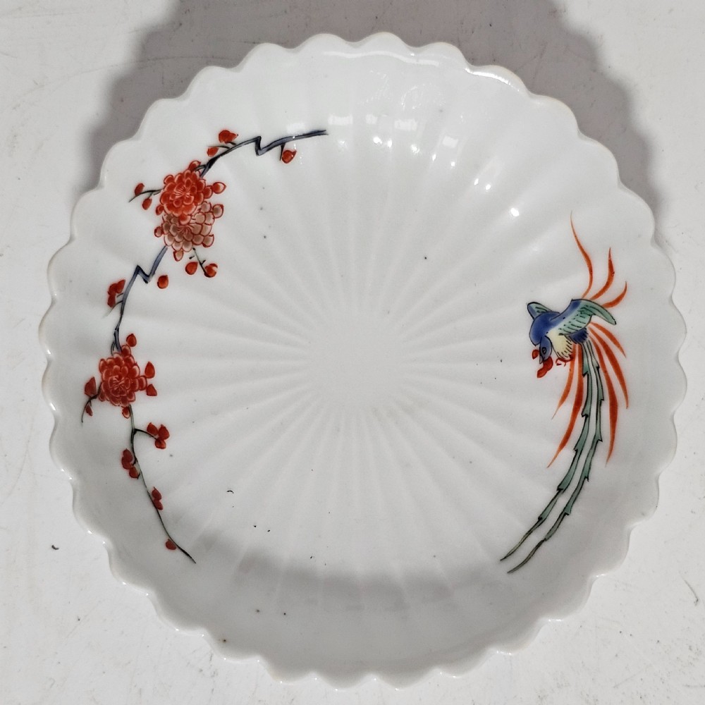 Japanese Porcelain Small Kakiemon Plate Hand Painted 17th Century View IX