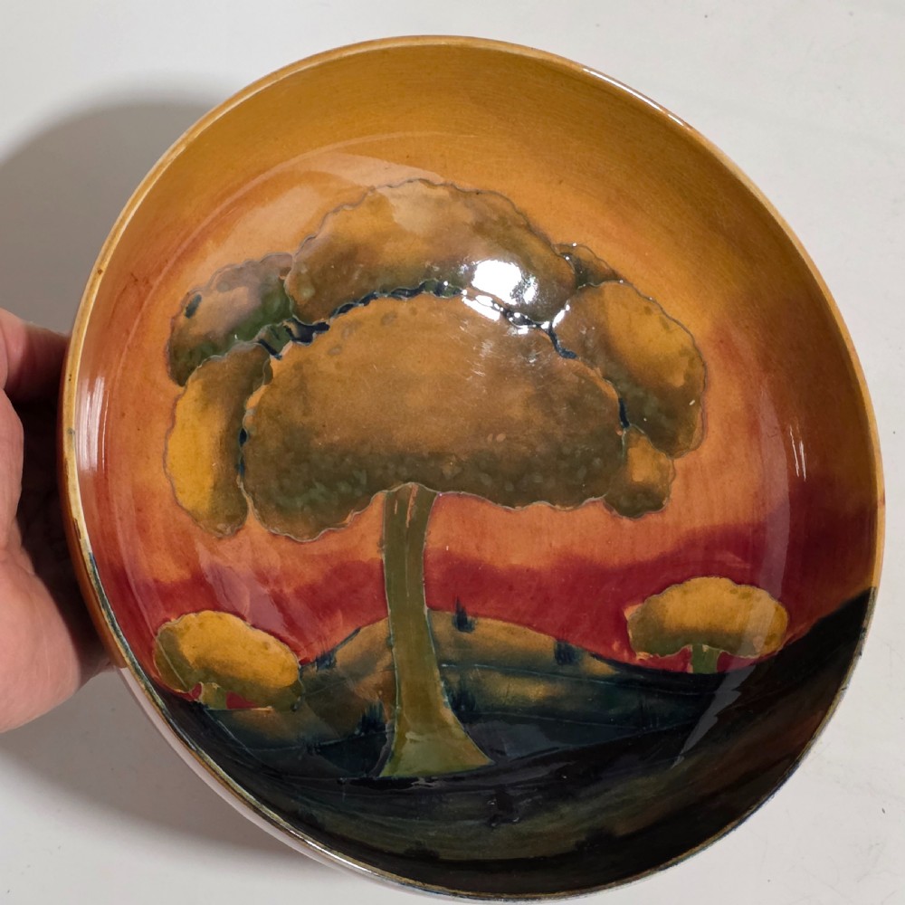 William Moorcroft Large Eventide Display Bowl C.1925 25cm View IV