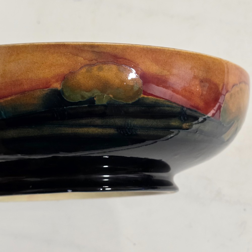 William Moorcroft Large Eventide Display Bowl C.1925 25cm View V