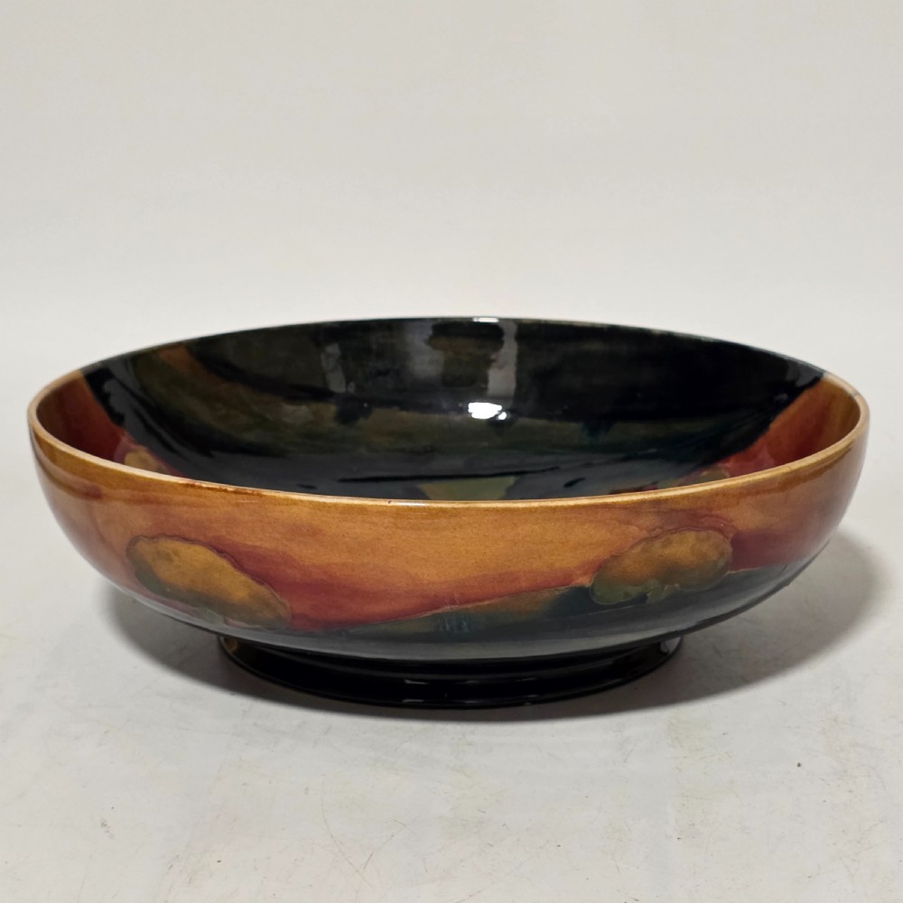 William Moorcroft Large Eventide Display Bowl C.1925 25cm View VIII