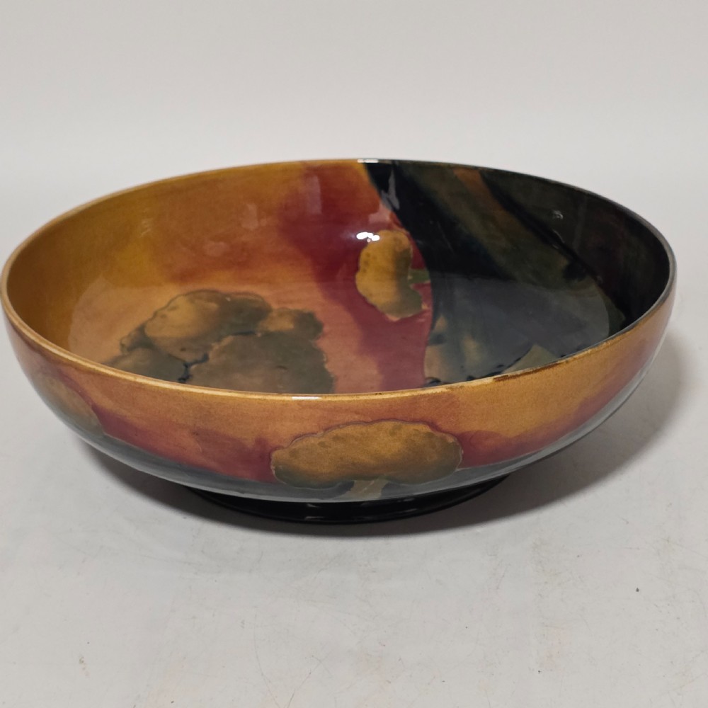 William Moorcroft Large Eventide Display Bowl C.1925 25cm View IX