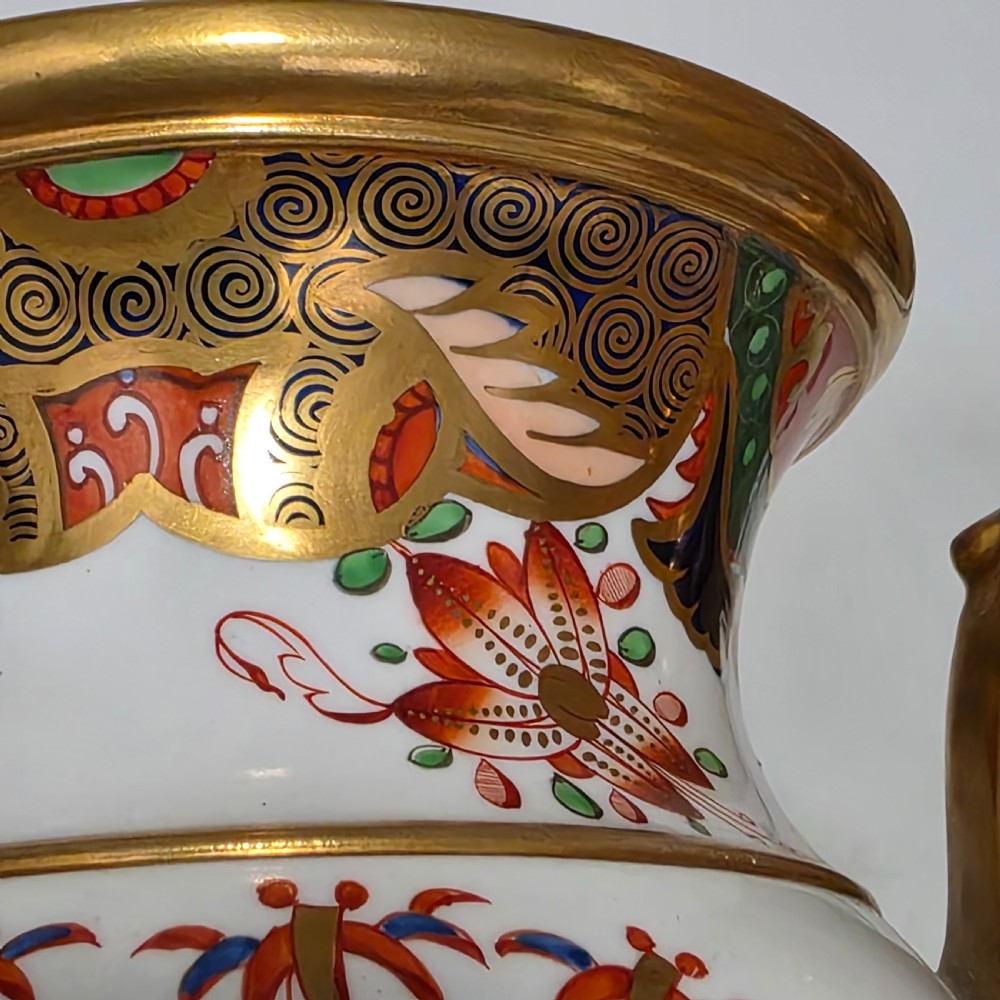Stunning 19thc Large Spode 967 Pattern Amphora Vase View VII