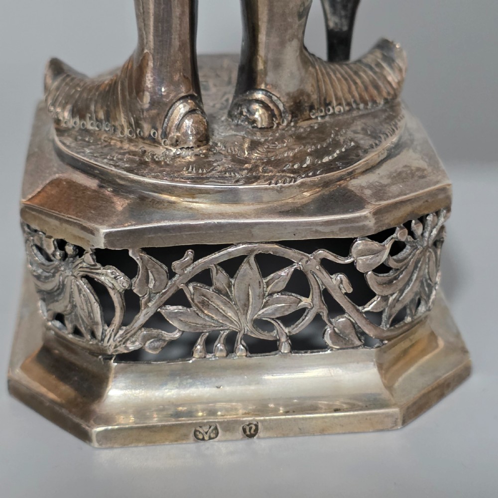 Fine and Highly Decorative German Silver Figure of a French King – Hanau, c.1927 View XI