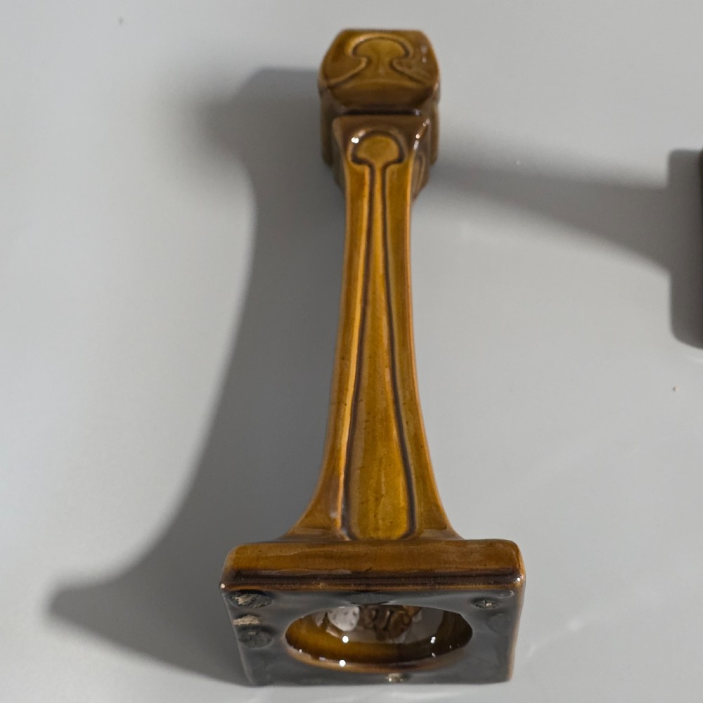 Art Nouveau Burmantofts Candlesticks View X