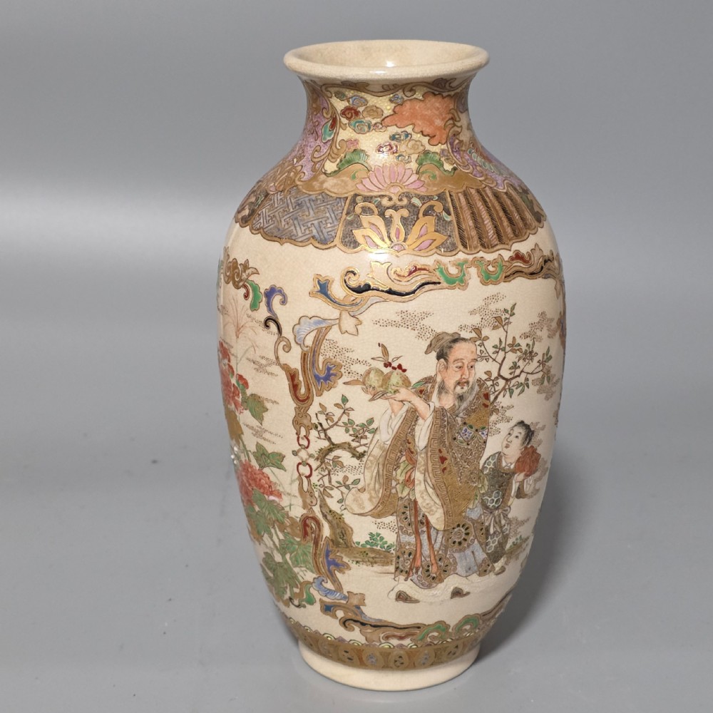 Fine Quality Large Satsuma Vase c1900