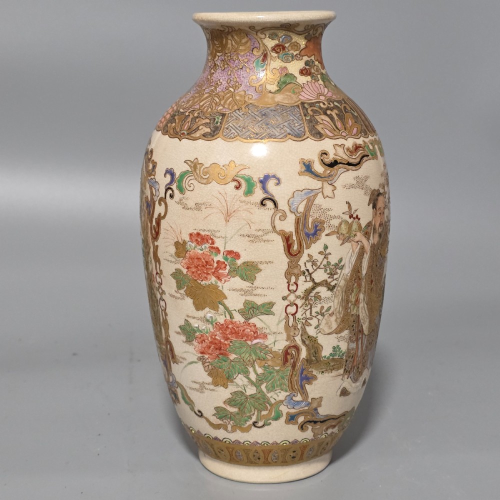 Fine Quality Large Satsuma Vase c1900 View IV