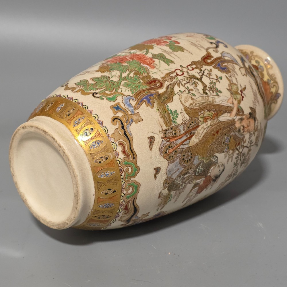 Fine Quality Large Satsuma Vase c1900 View X