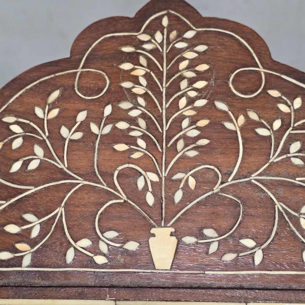 Fine Quality Inlaid Hoshiarpur Hanging Mirror c1900 View IX