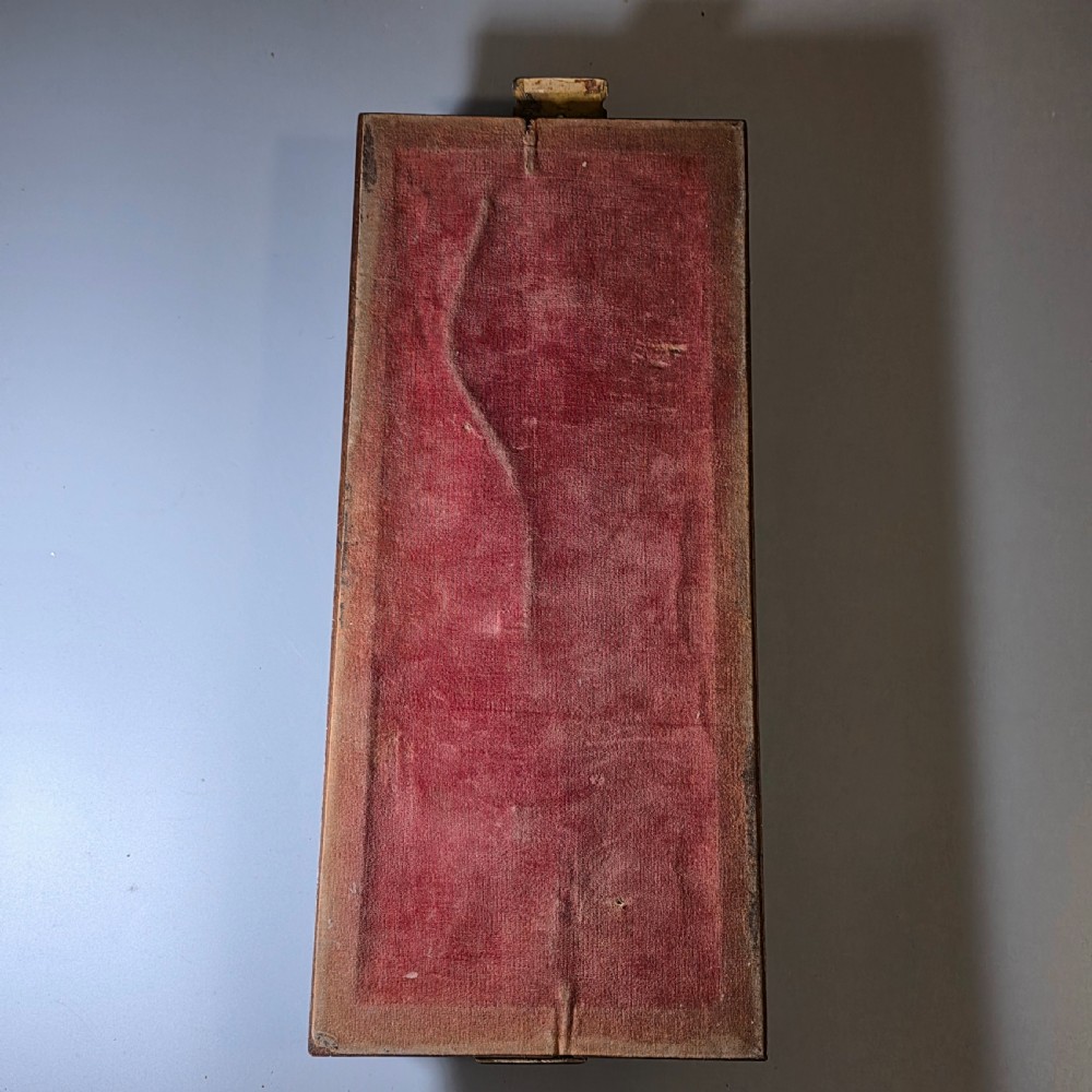 Elegant 19th Century Betjemann’s Walnut Book Slide with Pietra Dura Floral Panels View XI