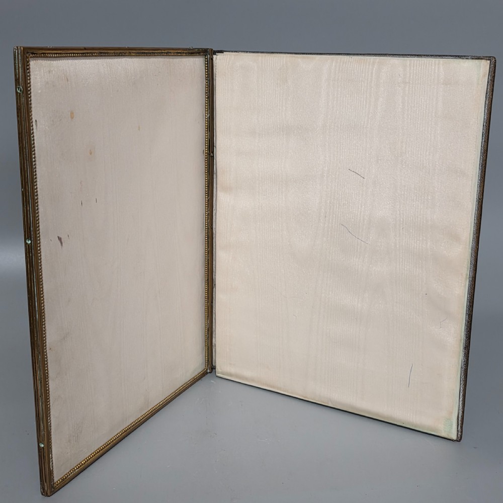 Antique French Champlevé Enamel Brass Document Folder / Blotter – Circa 1880
 View XI