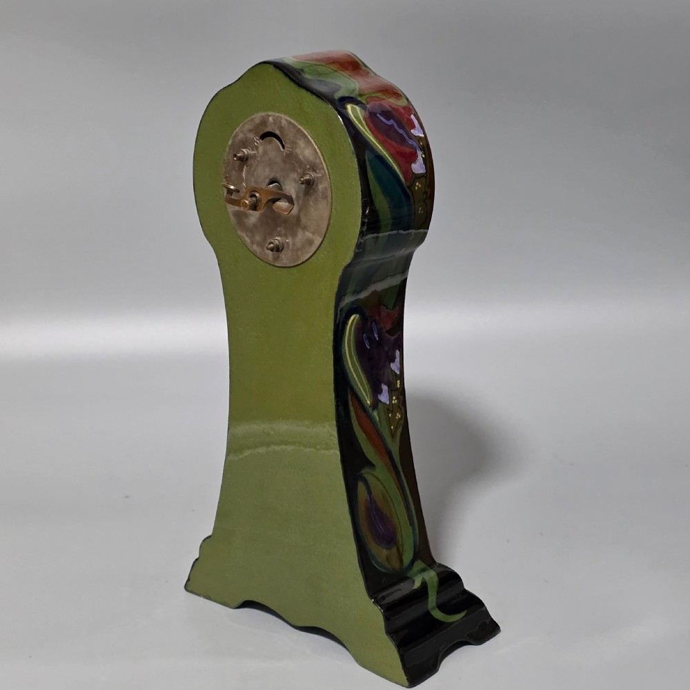 Stylish Gouda Pottery Clock, 1910 (working) View IV