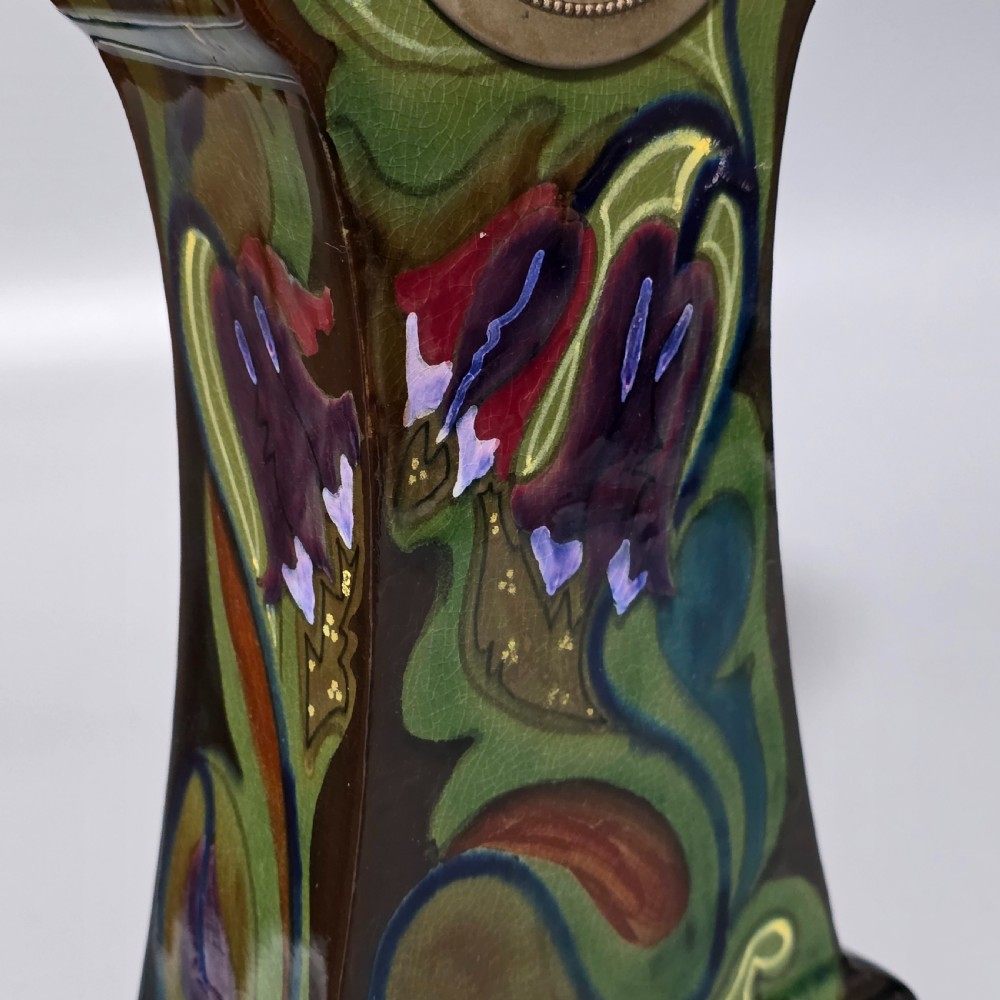 Stylish Gouda Pottery Clock, 1910 (working) View VII