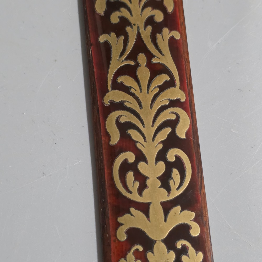 Rare and Exquisite 19th-Century Boulle Brass-Inlaid Tortoiseshell Page Turner View VII