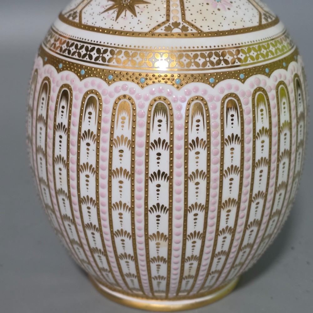 Exquisite Copeland Jewelled Porcelain Jug in the Persian Style c1890/1900 View XIII