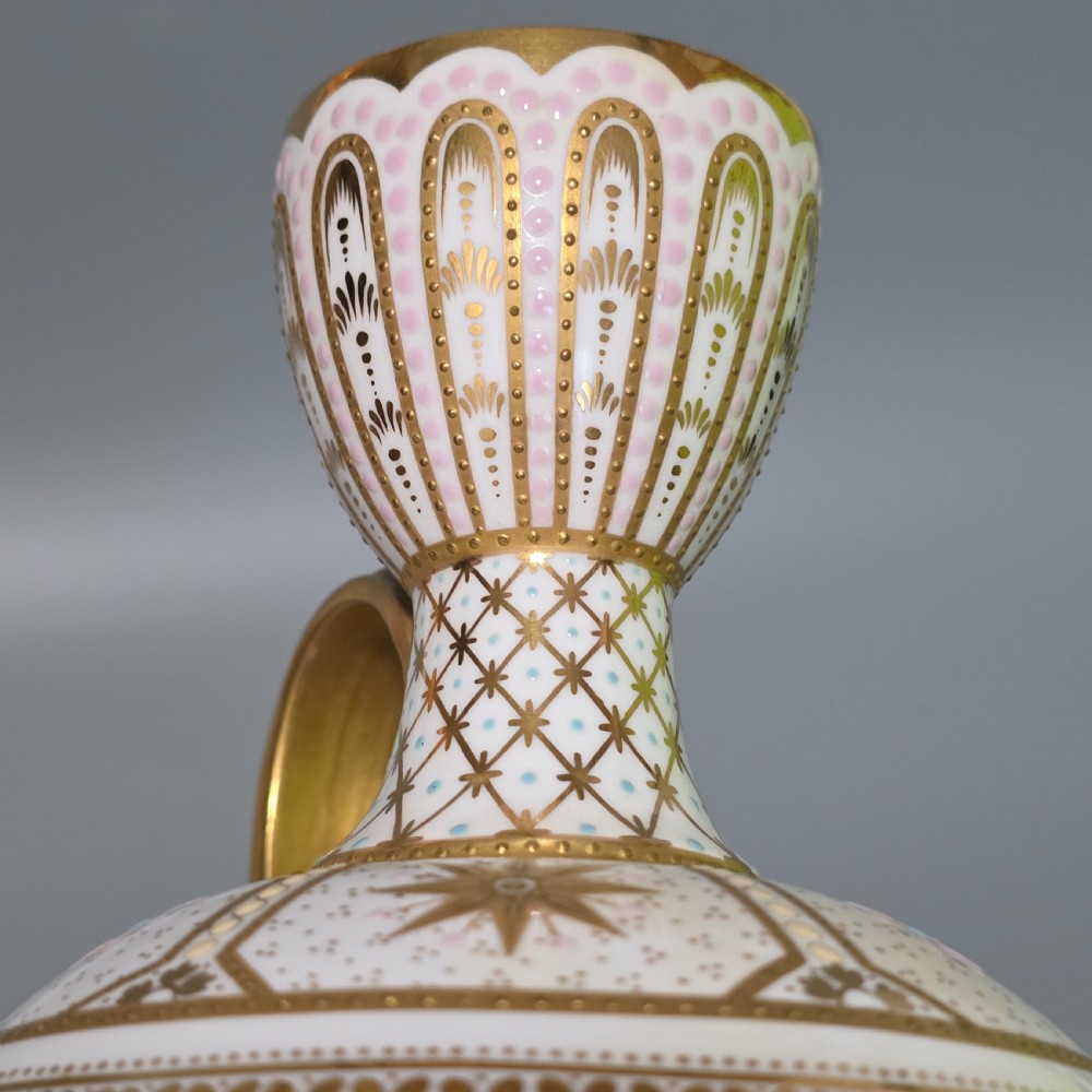 Exquisite Copeland Jewelled Porcelain Jug in the Persian Style c1890/1900 View XVII