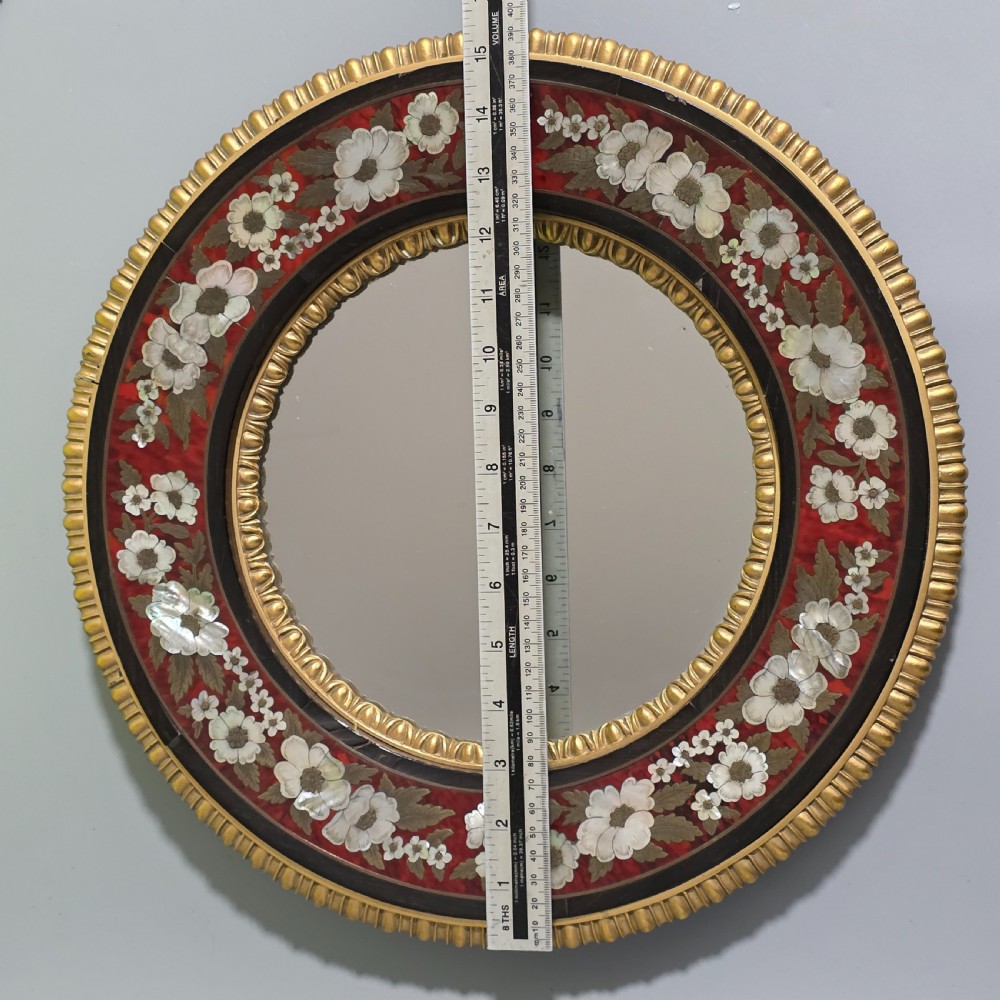 Outstanding Mid–Late 19th Century Boulle Work Wall Mirror (c.1880) View III
