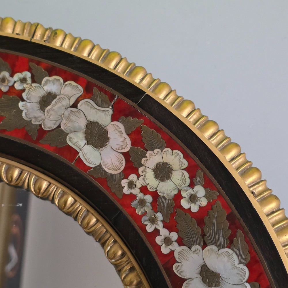 Outstanding Mid–Late 19th Century Boulle Work Wall Mirror (c.1880) View VI