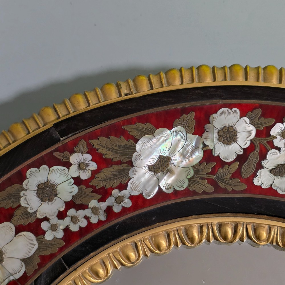 Outstanding Mid–Late 19th Century Boulle Work Wall Mirror (c.1880) View VII