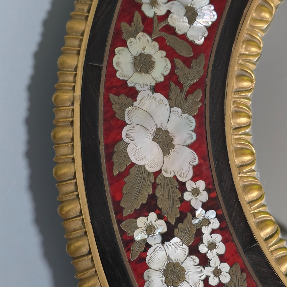 Outstanding Mid–Late 19th Century Boulle Work Wall Mirror (c.1880) View VIII