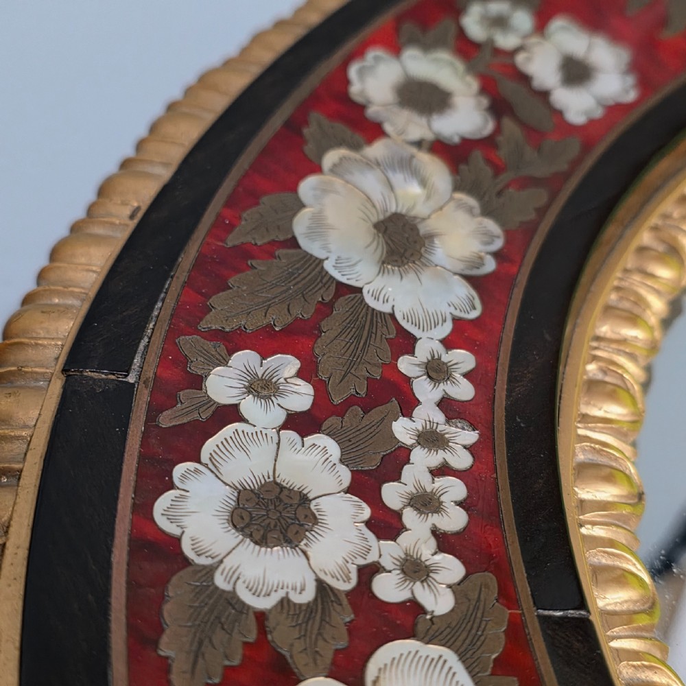 Outstanding Mid–Late 19th Century Boulle Work Wall Mirror (c.1880) View XVII
