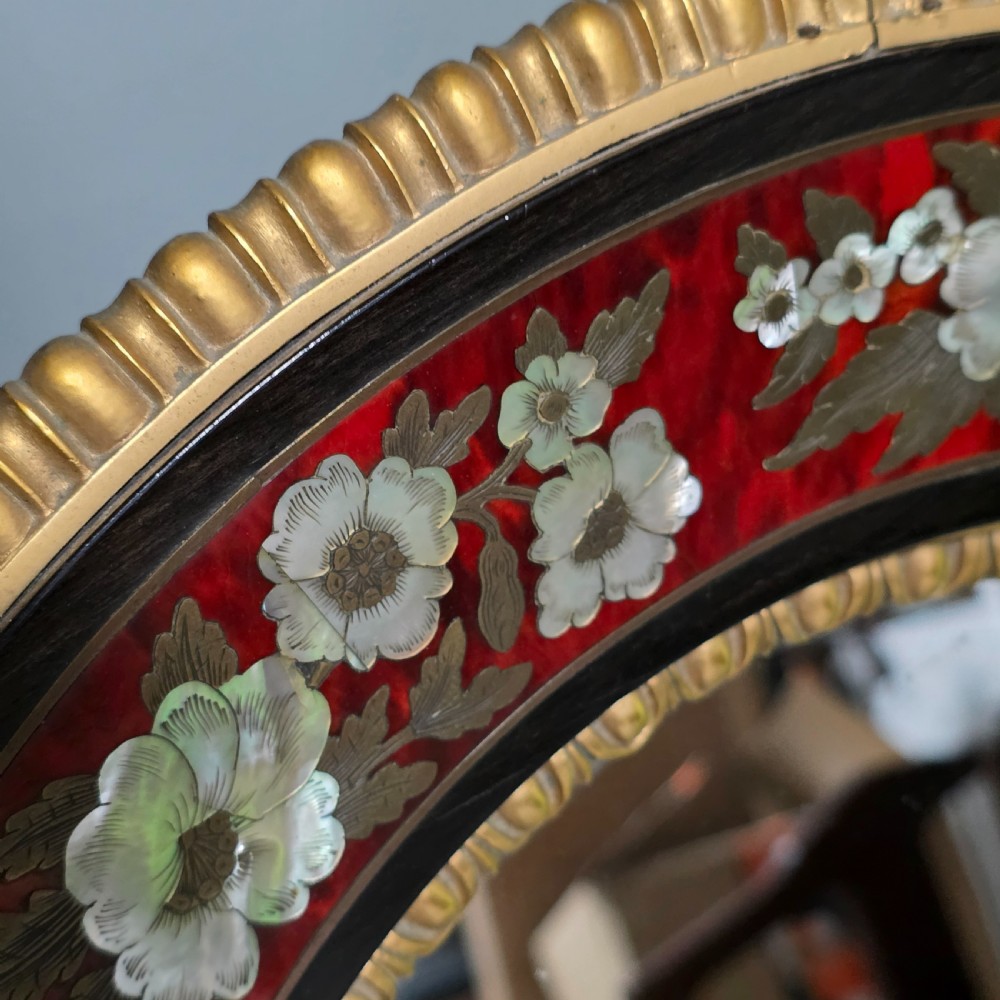 Outstanding Mid–Late 19th Century Boulle Work Wall Mirror (c.1880) View XX