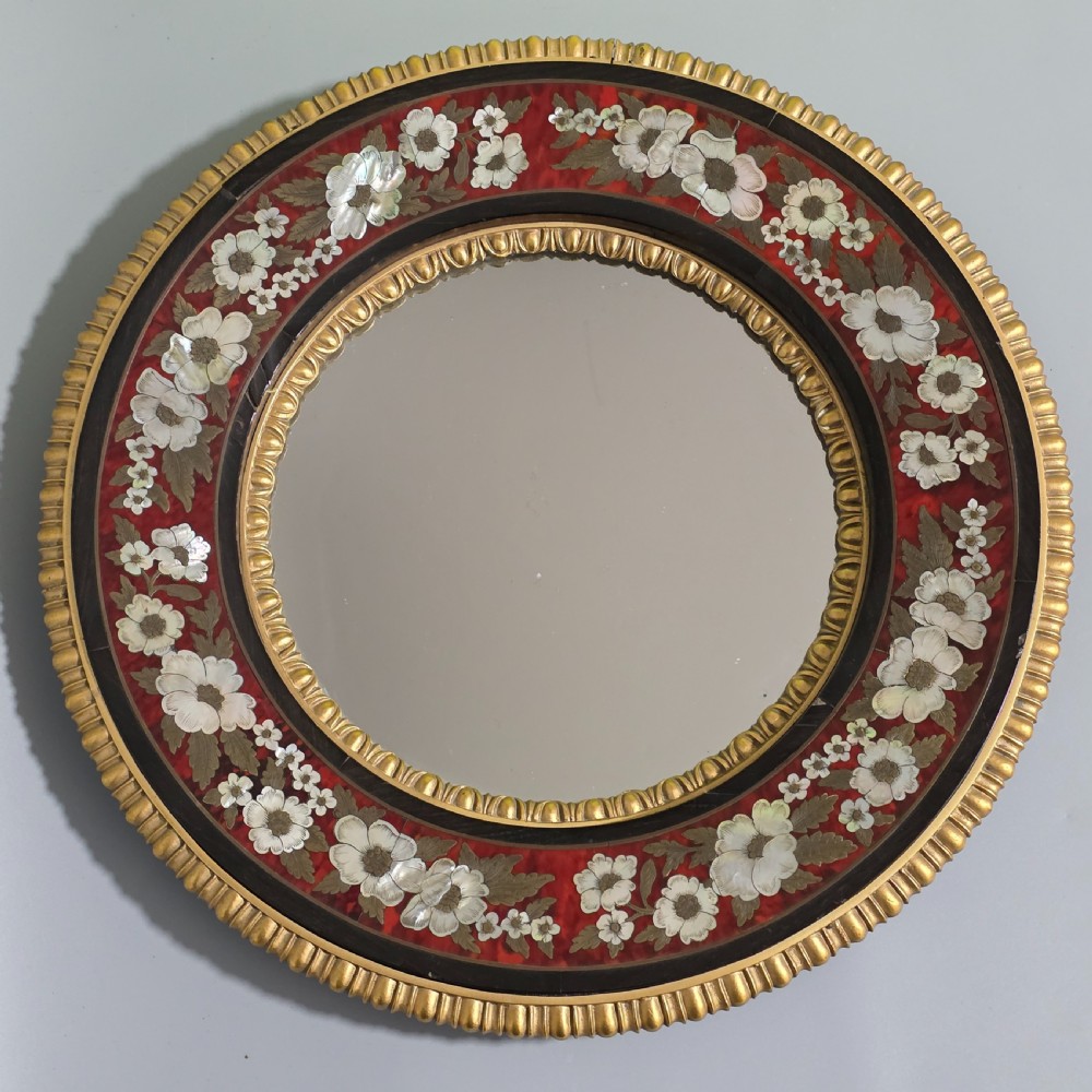 Outstanding Mid–Late 19th Century Boulle Work Wall Mirror (c.1880) View XXI