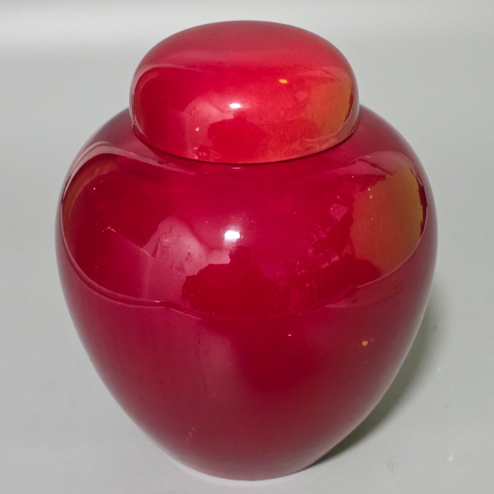 Delightful Bernard Moore Ginger jar & Cover View VI