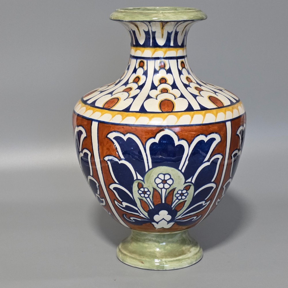 Frederick / Charlotte Rhead Bursley Ware “Bagdad” Art Deco Vase 1920s – 31cm