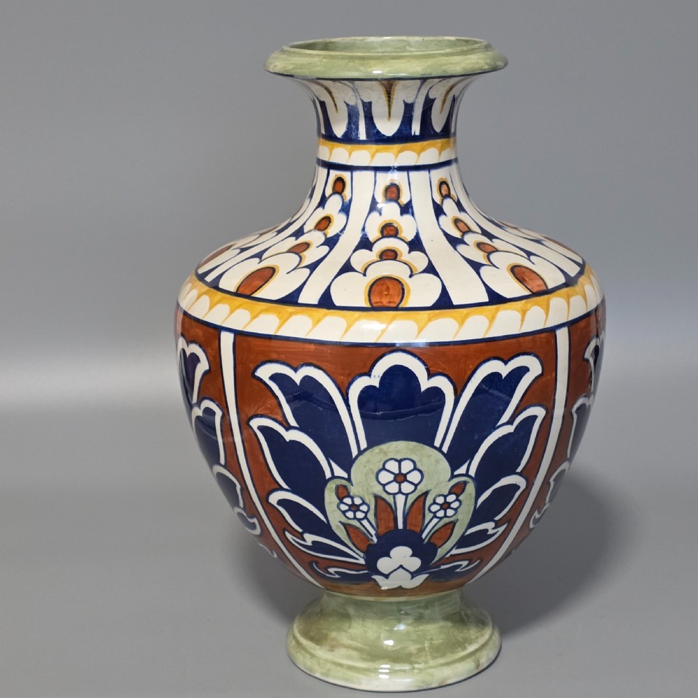 Frederick / Charlotte Rhead Bursley Ware “Bagdad” Art Deco Vase 1920s – 31cm View II