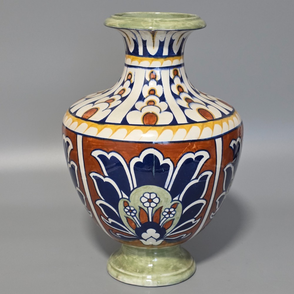 Frederick / Charlotte Rhead Bursley Ware “Bagdad” Art Deco Vase 1920s – 31cm View III