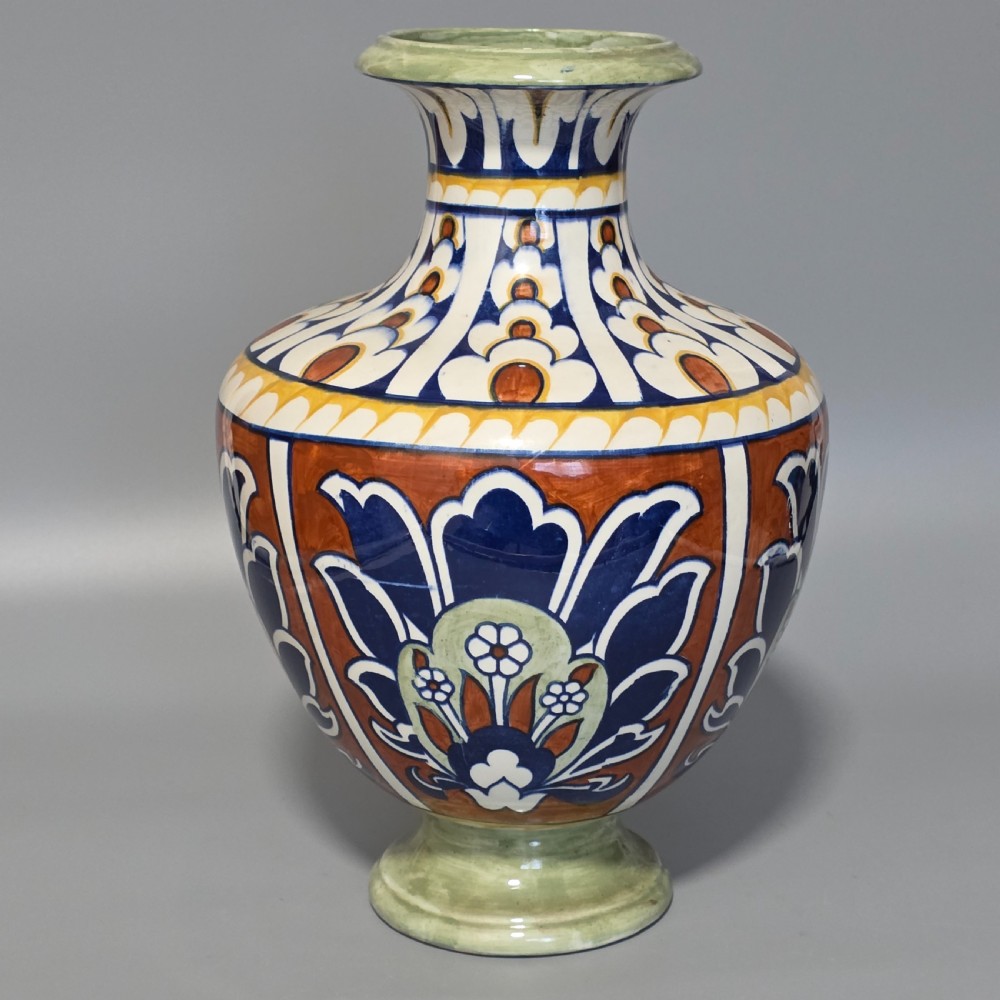 Frederick / Charlotte Rhead Bursley Ware “Bagdad” Art Deco Vase 1920s – 31cm View IV