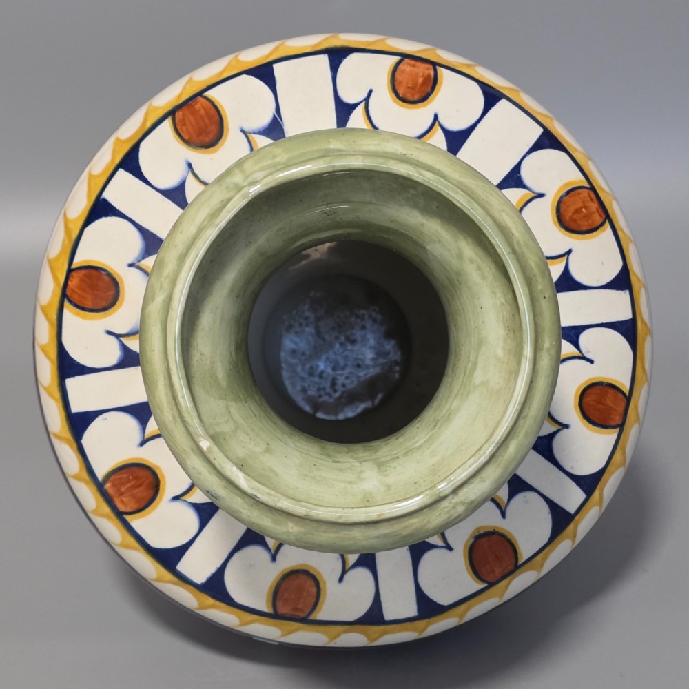 Frederick / Charlotte Rhead Bursley Ware “Bagdad” Art Deco Vase 1920s – 31cm View VI